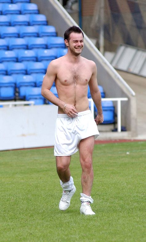 Danny at play. Danny Dyer, Biker Leather, Football, Running, Celebrities, Sports, Leather, How To Wear, Quick Saves