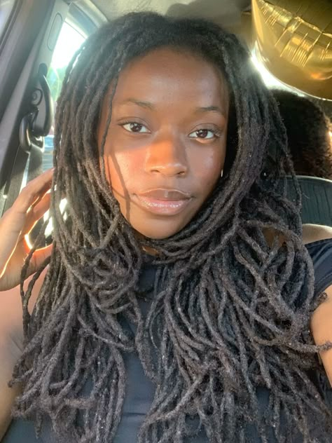 Locs, curtain bangs, layers, dreads Curtain Bangs Layers, Locs Long, Curtain Bangs And Layers, Dreadlocks Hair Care, Loc Hair Styles, Bangs Layers, Locs Journey, Bangs And Layers, Dreadlocks Hairstyles