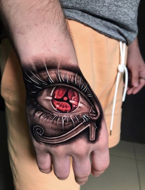 Realistic Eye Tattoo, Tattoo Homme, Rose And Butterfly Tattoo, Hand Tattoo Designs, Amazing 3d Tattoos, Mandala Hand Tattoos, Behind Ear Tattoos, Hand Tats, Japan Tattoo Design