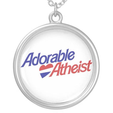 Atheist Necklace Atheist Jewelry, Locket Necklace, Locket, Necklaces