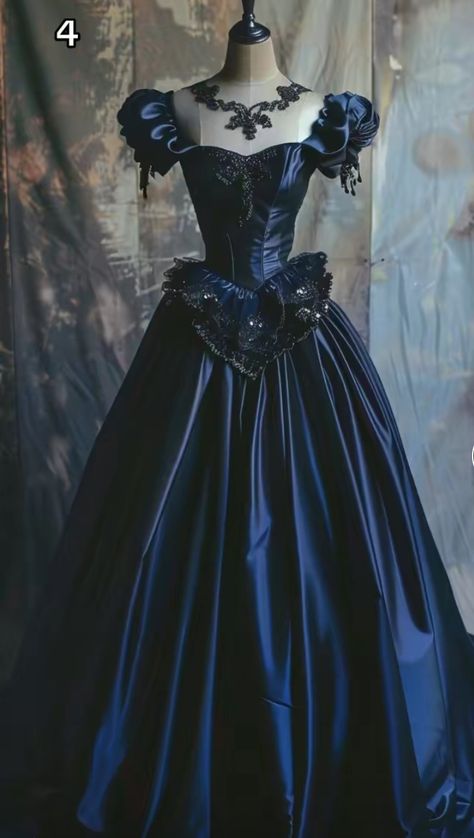 Dark Blue Royal Dress, Ball Gowns Dark Blue, Royal Blue Ball Gown Princesses, Dark Blue Princess Dress, Teal Wedding Dress, Clubbing Dresses, Blue Princess Dress, Prom Dress Pictures, Carpet Outfits