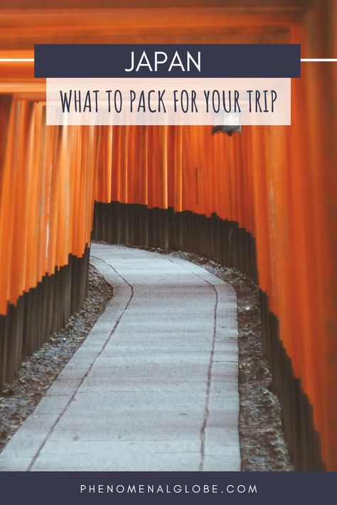 Planning a trip to Japan? Whether you’re backpacking around the country or treating yourself to a luxurious vacation, you’ll need to pack the right items. Our ultimate Japan packing list will help you make sure you don’t forget anything essential for your trip. From travel documents to toiletries, clothing to technology, we’ve got you covered. | phenomenalglobe.com Packing For Japan, What To Pack For Japan, Pack For Japan, Asia Packing List, Japan Packing List, Tokyo Winter, Trip Planning Checklist, Japan On A Budget, Luxurious Vacation