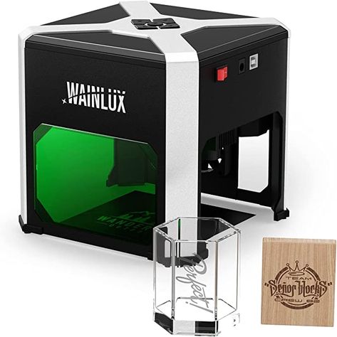 Amazon.com: Laser Engraver WAINLUX K6 Pro, 3000mW Laser Engraving Machine, 0.05mm Accuracy, BT Connection Portable Mini Laser Cutter Engraver Tool for Wood Vinyl Leather Glass, DIY Art, Logo Design Mini Laser Engraver, Art Logo Design, Machine Logo, Glass Diy, New Business Ideas, Laser Engraving Machine, Engraving Machine, Metal Engraving, Welding Machine