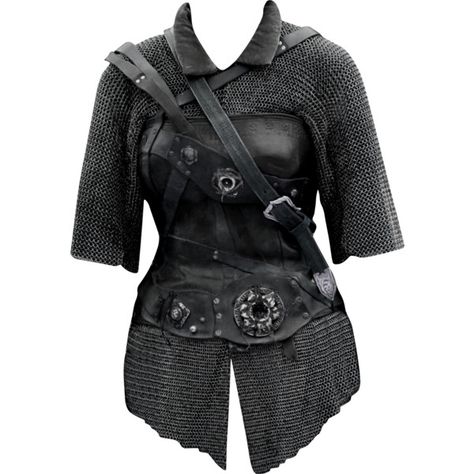 chainmail - edited by mlleemilee ❤ liked on Polyvore featuring tops, armor, jackets and medieval Viking Armour, Female Armour, Armor Pieces, Chainmail Shirt, Chainmail Armor, Medieval Dresses, Chain Shirt, Costume Armour, Female Armor