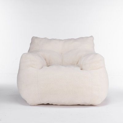 Faux Fur Bean Bag, Fur Bean Bag, Large Bean Bag Chairs, Chambre Inspo, Bean Bag Lounger, Large Bean Bags, Teddy Fabric, Bean Bag Sofa, Tufted Arm Chair