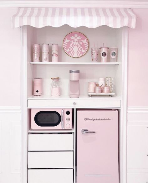 Coffee Station Ideas, Coffee Station Kitchen, Coffee Bar Station, Esthetician Room, Pink Fall, Coffee Bars In Kitchen, Salon Suites, Beauty Room Decor, Home Coffee Bar