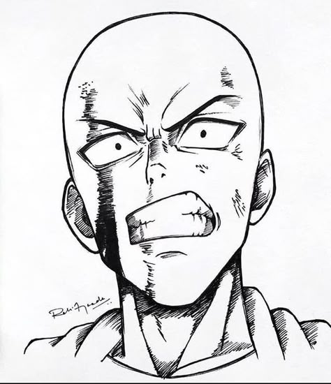 Anime One Punch Man, Saitama One Punch Man, Saitama One Punch, Naruto Sketch Drawing, One Punch Man Manga, Man Sketch, Naruto Sketch, Best Anime Drawings, One Punch Man Anime