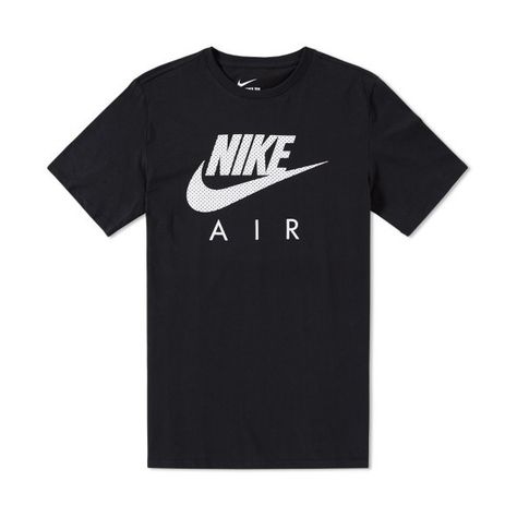 Nike Air Heritage Tee ($37) ❤ liked on Polyvore featuring tops, t-shirts, nike tops, black and white tops, nike tee, nike t shirts and black and white t shirt Nike Closet, Png Shirts, Nike Stuff, Nike T Shirts, Nike Clothes Mens, Nike Clothes, Boys Designer Clothes, Black And White T Shirt, Shirts Nike