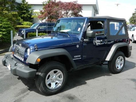 2013 Jeep Wrangler Sport SPORT SUV 2 Doors True Blue Pearl for sale in Seattle, WA http://www.usedcarsgroup.com/used-2013-jeep-wrangler-seattle-wa-1c4ajwag9dl550026 Navy Blue Jeep, Jeep Wrangler 4 Door, Blue Jeep Wrangler, Used Jeep Wrangler, 4 Door Jeep Wrangler, 2013 Jeep Wrangler, Blue Jeep, Used Jeep, Sport Suv