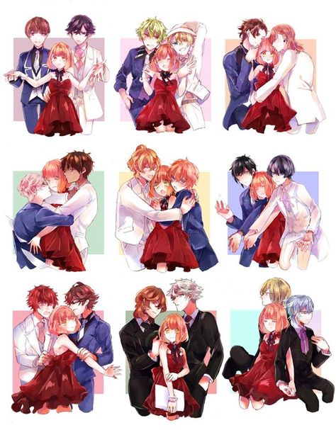 I don't know why but i love this picture sooooooo muchh~~~ XD Haruka Nanami, Nanami Haruka, Harem Anime, Reverse Harem, Uta No Prince Sama, Anime Couples Manga, Handsome Anime Guys, Handsome Anime, Cute Anime Couples