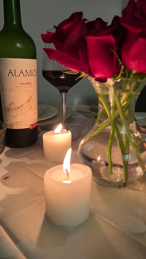 Cena romántica en casa Lux Aesthetic, Room Surprise, Romantic Room Surprise, Romantic Room, Dinner At Home, Special Dinner, Malbec, Selfies, At Home