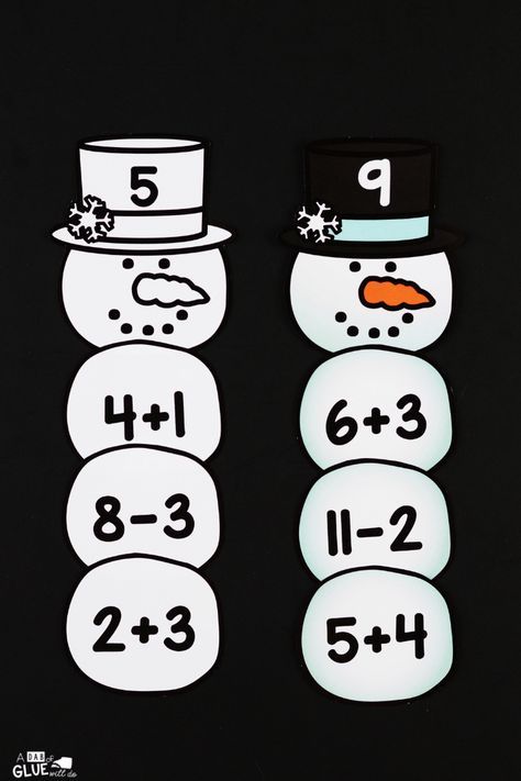 Connect winter with key math concepts with this Snowman Editable Addition and Subtraction Activity. Kids can review their math facts in a fun hands-on way! Tutoring Activities, Snowman Math, Snowman Activities, Subtraction Activity, Winter Math Centers, Reggio Classroom, December Activities, Subtraction Activities, Addition And Subtraction Worksheets