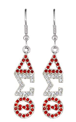 Greek Paraphernalia, Theta Sorority, Birthday Outfit For Women, Greek Gifts, Delta Sigma Theta Sorority, Sigma Gamma Rho, Jeweled Earrings, Delta Sigma Theta, Gift List