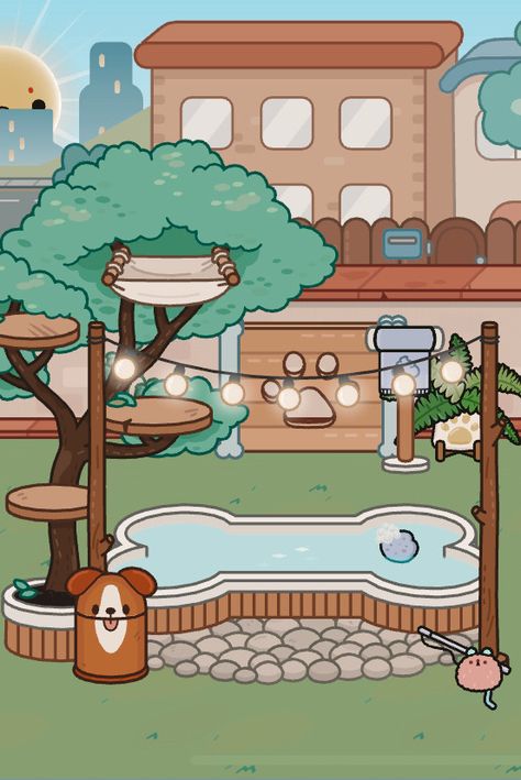 Fluffy Friends House Toca Boca, Friend House, Toka Boka, Adorable Homes Game, Create Your Own World, World Wallpaper, Anime Backgrounds, Cool Anime Backgrounds, House Beach