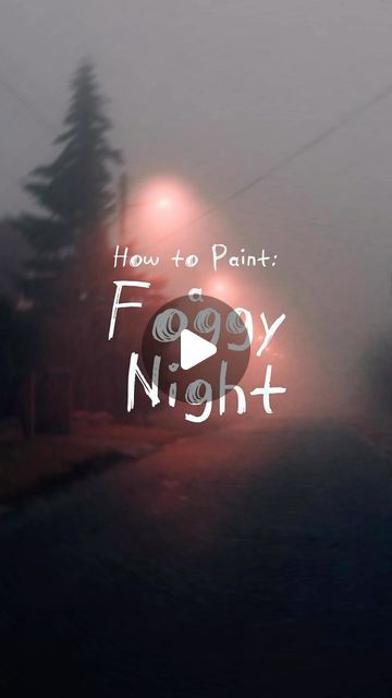 Daphne Frizzle on Instagram: "How To Paint: ☁️Foggy Nights☁️🌙 (1/2) works with gouache, acrylic or oil paint!
-
Painted using gouache on an @artefexart watercolor Chartapanel (use my code MSFRIZZLE for a discount!)
-
#painting #paintingtutorial #howtopaint #foggynight #spookyseason #spookyart #gouache #landscape #landscapepainting #relaxingvideos" How To Paint Foggy Forest Acrylic, Foggy Landscape Painting, How To Paint Fog, Gouache Landscape, Foggy Landscape, Street Painting, Acrylic Painting Tutorials, Night Painting, Painting Videos