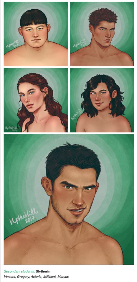 art credits to @upthehillart #secondaryslytherincharacters #Crabbe, Goyle, Astoria, Millicent, and Marcus #HarryPotter #fanart #aesthetic Crabbe And Goyle Fanart, Marcus Flint Aesthetic, Marcus Flint Fan Cast, Marcus Flint Fanart, Astoria Greengrass Fanart, Astoria Greengrass Fan Cast, Crabbe And Goyle, Goyle Harry Potter, Marcus Flint