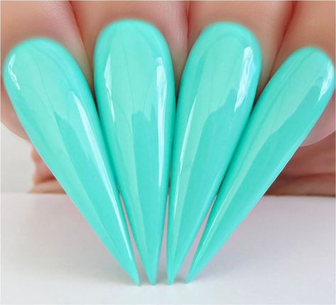 The PERFECT Tiffany Blue shad Blue Nail Polish Colors, Kiara Sky Gel Polish, Kiara Sky, Tiffany Box, Sky Nails, Makeup Hacks Beauty Secrets, Blue Nail Polish, Long Lasting Nails, Gel Lacquer