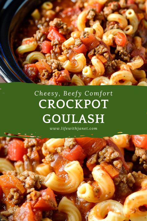 Crockpot Goulash Goulash Slow Cooker, Crockpot Goulash Recipe, Crockpot Goulash, Easy Goulash, Goulash Recipes, Crockpot Cooking, Slow Cook, The Fix, Crockpot Dishes