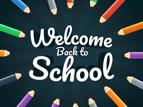 Welcome Back To School Text With Colourful Pencils On Board Background Free Vector Back To School Wallpaper, School Wallpaper, Board Background, Welcome To School, Welcome Back To School, Wedding People, Logo Banners, Cityscape Photos, Nature Backgrounds