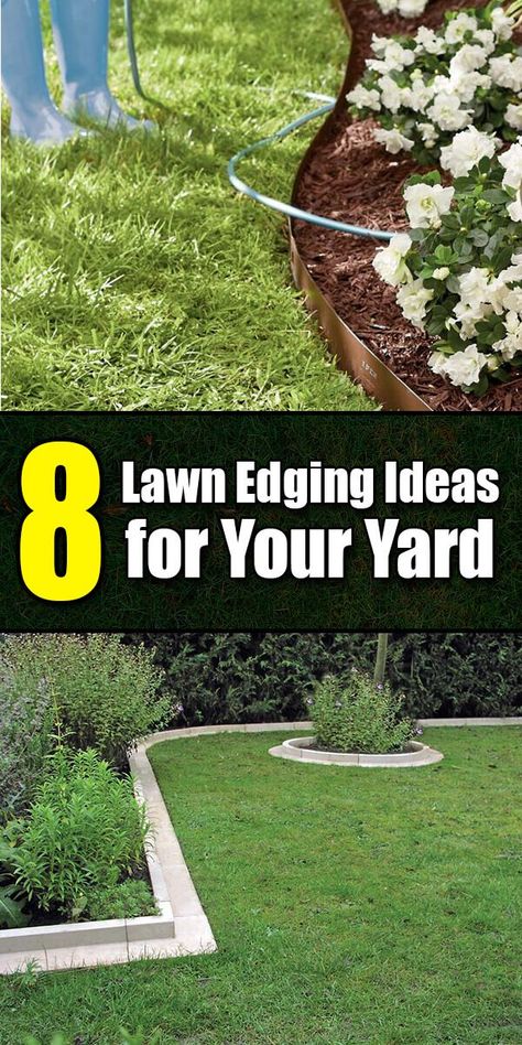 Lawn Edging Ideas, Plastic Lawn Edging, Yard Edging, Grass Edging, Lawn Borders, Diy Lawn, Edging Ideas, Landscape Edging, Lawn Edging