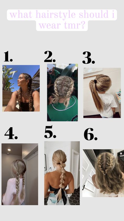 #hair #hairstyles #followforfollow || keep in mind im going to an amusement park w my bsf. I would prefer a braided one bc it’s easier to take out to go swimming!💜💜￼ Hairstyles To Do When Going Swimming, Cool Easy Updo Hairstyles, Amusement Park Hair Ideas, Hairstyles For Hanging Out With Friends, Cute Go To Hairstyles, Hairstyles For Rollercoaster, Aesthetic Hairstyles Photos, Cute Hairstyles For Trampoline Park, Braids For Water Park