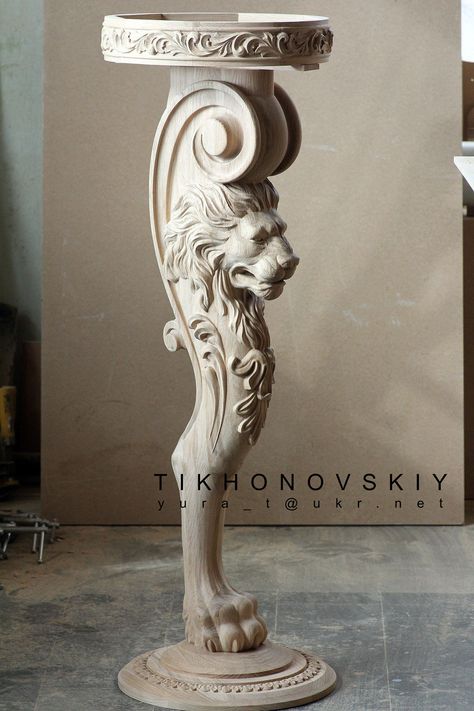 Cnc Sculpture, Wood Sculpture Art, Wood Carving Furniture, Wood Furniture Legs, Door Design Images, 3d Cnc, Cnc Milling, Clay Wall Art, Furniture Design Wooden