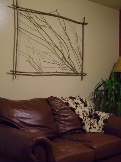 branch art Tree Branch Art, Tre Kunst, Eco Homes, Tree Branch Decor, Decorate Bedroom, Twig Art, Interior Decorating Ideas, Branch Art, Creative Interior