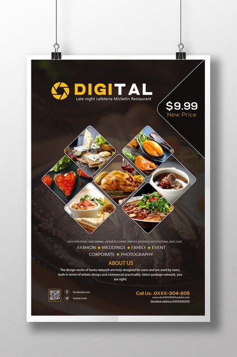 Canteen Restaurant Hotel Food Poster Design PSD#pikbest#Templates#Poster#Food Food Leaflet Design, Hotel Menu Card Design, Restaurant Poster Design, Food Layout, Poster Food, Restaurant Poster, Michelin Restaurant, Food Template, Restaurant Flyer