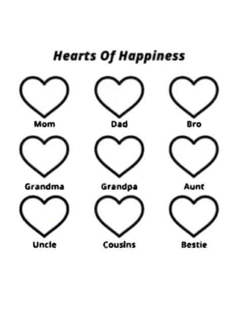 Save and Crop <3 Hearts Of Happiness Template Tiktok, Heart Of Happiness Tiktok, Heart Of Happiness Jar Tiktok, Hearts Of Happiness Tiktok, Hearts Of Happiness Template, Heart Of Happiness Template, Hearts Of Happiness, Heart Of Happiness, Happiness Template