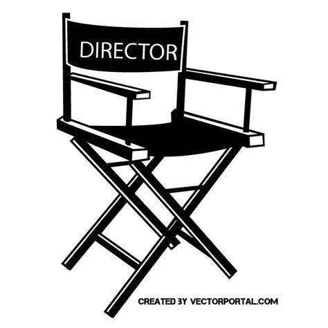 Director Chair Drawing, Chucky Tattoo, Director Chair, Director's Chair, Chair Drawing, Camera Tattoo, Movie Birthday, School Chairs, Directors Chair