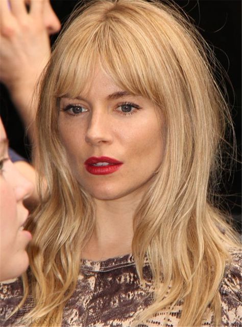 Middle Part Bangs Body Wave Human Hair Capless Wigs 14 Inches: M.Wigsbuy.com Sienna Miller Hair, Middle Part Bangs, Parted Bangs, Makeup Tip, Fall Hair Cuts, Short Human Hair Wigs, Frontal Hairstyles, Cheap Human Hair, Shag Haircut