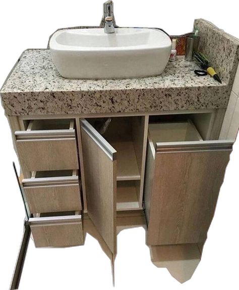 Wash Basin Bathroom Ideas, Bathroom Hand Wash Design, Washbasin Storage Ideas, Under Washbasin Storage Ideas, Wash Basin Storage Ideas, Bathroom Units Ideas, Wash Basin With Storage, Counter Wash Basin Design, Washbasin Counter Design