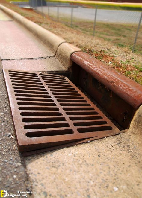 Surface Drainage, Storm Drain, High Tech Low Life, Water Flood, Linear Drain, Drainage System, Grey Kitten, Water Collection, Graphic Poster Art