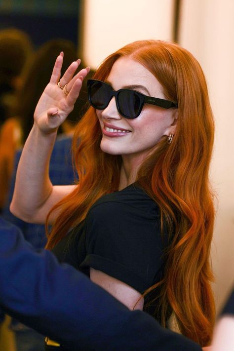 Vi Keeland, Festival 2023, Venice Film Festival, Copper Hair, Jessica Chastain, Ginger Hair, Big Picture, Hair Day, Up Hairstyles