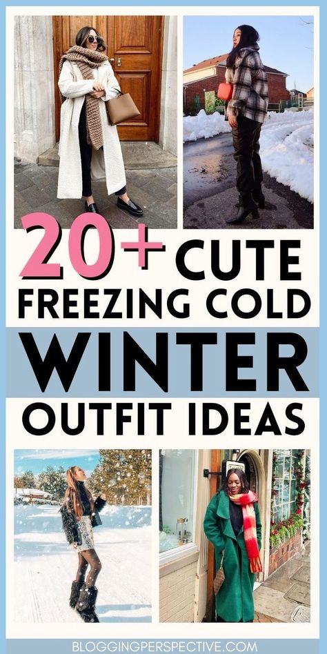 No more shivering with our top picks for cold freezing winter outfits. These looks are not only warm but also incredibly stylish, blending cold winter fashion with practicality. From puffy jackets to stylish boots, get ready to face the cold in style. Swing by our blog to check out the full range of these winter outfit ideas! Freezing Winter Outfits, Classy Winter Coat, Winter Fashion Cold, Long Teddy Coat, Cold Weather Outfits Winter, Women Winter Boots, Winter Boots Outfits, Winter Sweater Outfits, Boots Outfits