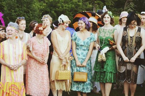 Roaring Twenties Lawn Party | Improper Bostonian Tea Attire, Dogs Beach, Wedding Gatsby, Jazz Age Lawn Party, Crane Estate, Vintage Culture, 1920s Fashion Dresses, 1920s Party, Pocket Full Of Sunshine