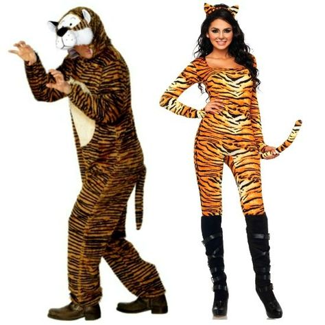 Tiger Couples Costume Idea! Tiger Costume Diy, Katy Perry Roar, Tiger Costume, Couples Costume, Diy Costumes Kids, Big Splash, Couples Halloween, Halloween Event, Couple Halloween