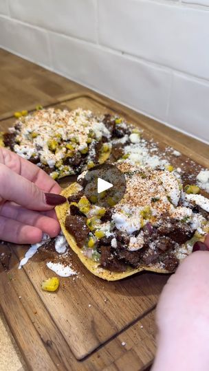 170K views · 15K reactions | carne asada tostadas 🤌🏻

This makes about 4 tostadas so double the recipe if needed, or cut in half. Also this is not a low carb recipe ⚠️ 

ingredients:
1.5 lb skirt or flank steak (i’m using tenderized inner skirt steak, but outer skirt steak is more tender & flank steak works too!)
1 tablespoons honey
¼ cup soy sauce
Juice of 2 limes 
½ cup olive oil
1 goya packet
½ tsp cumin
½ tsp oregano
½ tsp ancho chili powder
½ tsp smoked paprika

corn salsa:
10 oz bag of frozen corn, thawed and cooked according to directions on back 
¼ red onion finely diced
¼ cup cilantro finely chopped
1-2 jalapenos, finely diced
Salt
Juice of ½ lemon

serving:
Cotija cheese
Chili lime seasoning
Greek yogurt or sour cream
Lime juice
Guacamole
Tostadas

Whisk ingredients for marinad Guacamole Tostadas, Tender Flank Steak, Lime Seasoning, Tostada Recipes, Chili Lime Seasoning, Ancho Chili Powder, Ancho Chili, Low Carb Recipe, Steak Cuts