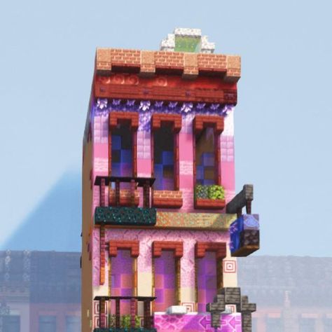 Minecraft Fire Escape, Fire Escape Shelf, Building Renovation, Tier 1, Fire Escape, Minecraft Builds, Rooftop Garden, Special Thanks, A Fire