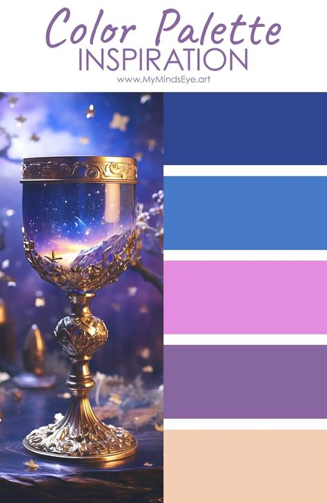 9 Enchanting Fairycore Color Palette Combinations Fairycore Color Palette, Themed Color Palettes, Color Palette Combinations, Fairy Wreath, Bubbling Cauldron, Color Palette Ideas, Purple Color Palettes, Gold Color Palettes, Color Schemes Colour Palettes