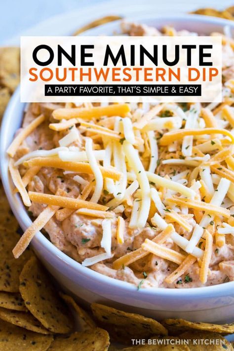 Southwestern Dip Recipe, Cold Taco Dip, Southwestern Dip, Chip Dip Recipes, Cold Dip Recipes, Dip For Tortilla Chips, Southwestern Recipes, Vegetable Platter, Taco Dip