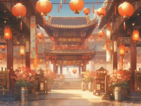 Empire Fantasy Art, Asian Palace, Japanese Palace, Funny Lockscreen, Real Anime, Imperial Palace, Anime Room, Writing Art, Fantasy Art Landscapes