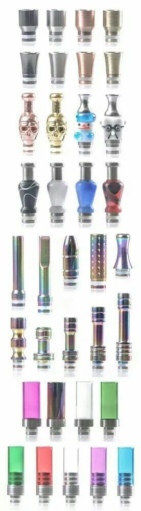 New drip tips Glass Dab Rigs, Drip System, Drip Tip, Vapeing Trick, Metal Models