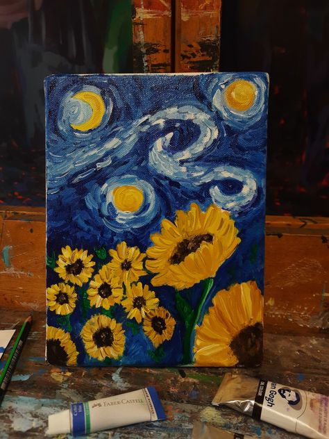 Paint Sunflowers, Mini Paintings, Sunflower, Oil Painting, Paintings, Paint, Quick Saves