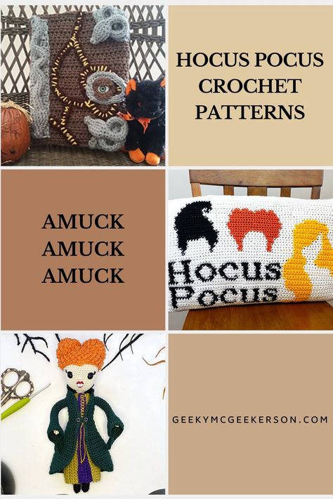 Get ready for the spooky season with these Hocus Pocus crochet patterns. These patterns are perfect for adding a touch of spooky charm to your holiday décor. From cute amigurumi dolls to cozy blankets, these Hocus Pocus crochet patterns offer something enchanting for every crochet enthusiast. Hocus Pocus Crochet, Billy Butcherson Hocus Pocus, Billy Butcherson, Cute Amigurumi, Needle Work, Hocus Pocus, Amigurumi Doll, Cozy Blankets, Spooky Season