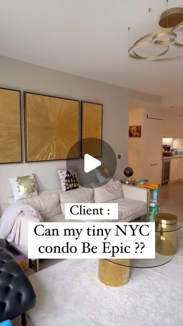 2B DesignBuild on Instagram: "EPIC - SAVE if U👍

The Empire - Manhattan condo remodel 

Contact us - for all your international design needs 

Follow us : 2 see more of our work 

 #beforeandafter #transformation #condo #interiordesign #livingroom" Nyc Condo, Condo Remodel, Condo Design, Small Space Design, Condo Decorating, Home Reno, Living Area, Small Spaces, Living Room Designs