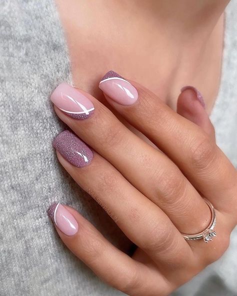 Manicure Nail Designs, Fancy Nails Designs, Simple Gel Nails, Work Nails, Short Acrylic Nails Designs, Classy Nails, Fancy Nails, Short Acrylic Nails, Nail Polishes