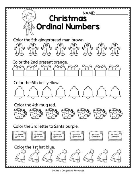 Prep 1 Worksheets, Ordinal Number Worksheet Kindergarten, Fun Math Worksheets 1st Grade, Ordinal Numbers Worksheets For Grade 1, Ordinal Numbers Worksheets Kindergarten, Christmas 1st Grade, Christmas Math Worksheets Kindergarten, Ordinal Numbers Kindergarten, Ordinal Numbers Worksheets