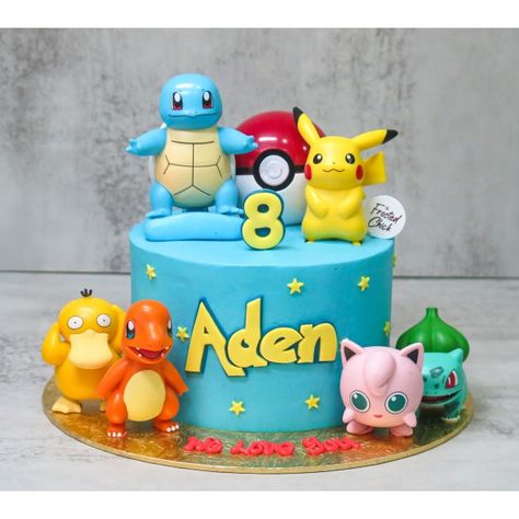 Pikachu Cake Birthdays, Bolo Pikachu, Pokemon Birthday Cake, Pikachu Cake, 6th Birthday Cakes, Pokemon Cake, Birthday Basket, Pokemon Birthday Party, Sonic Birthday