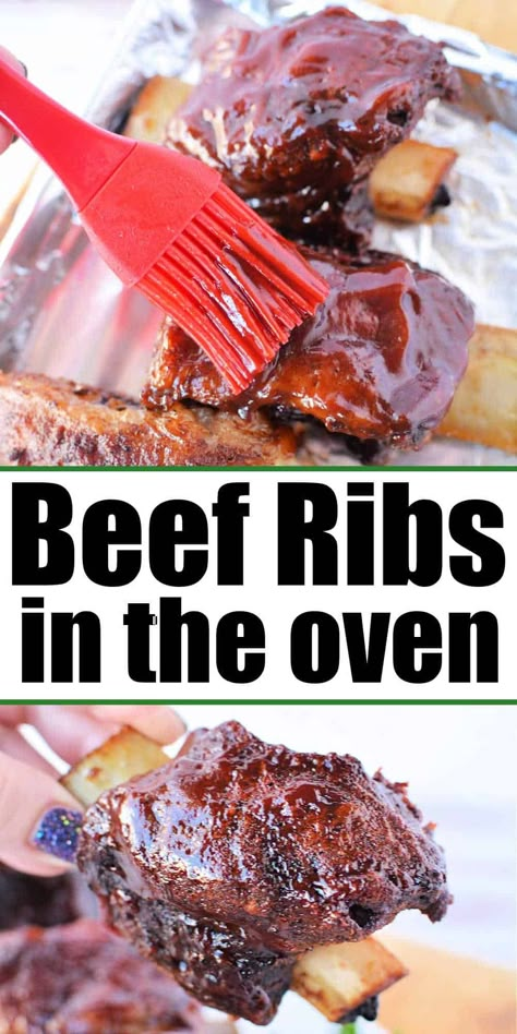 How to cook beef ribs in oven at 275 with dry rub and barbecue sauce. Fall off the bone baked on a sheet pan is a BBQ delicious dinner. Beef Finger Ribs Oven, Easy Oven Baked Beef Ribs, How To Make Beef Ribs In The Oven, Finger Ribs In Oven, Beef Finger Ribs Recipe, Beef Ribs In The Oven Recipe, How To Cook Beef Ribs, Beef Spare Ribs In The Oven, Finger Ribs Recipe